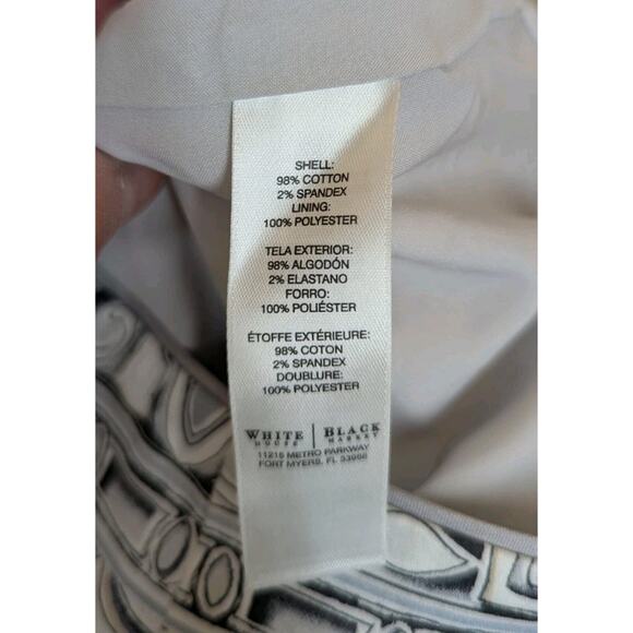 White House Black Market Pencil Skirt Womens 4 Studded Floral Career Classic - Picture 9 of 9